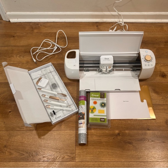 Other - Cricut Explore Air with case, starter cutting set and more